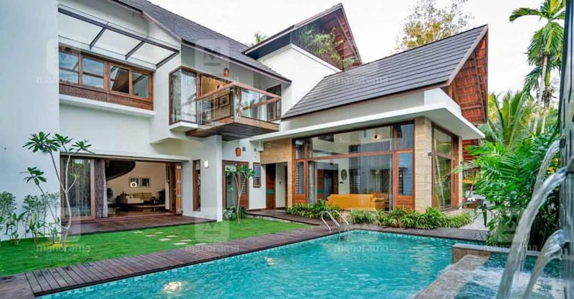 An epitome of luxury architectural style in Kerala's green haven