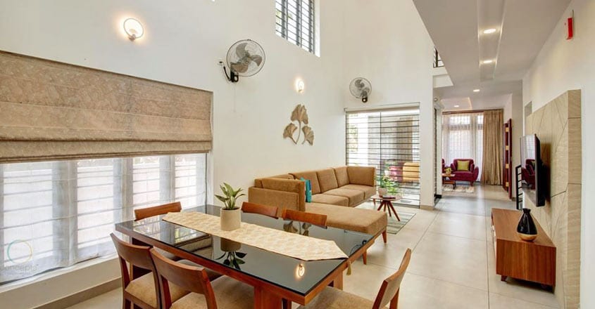 You Ll Be Amazed By The Dining Space Of This Stunning Kochi House Lifestyle Decor English Manorama