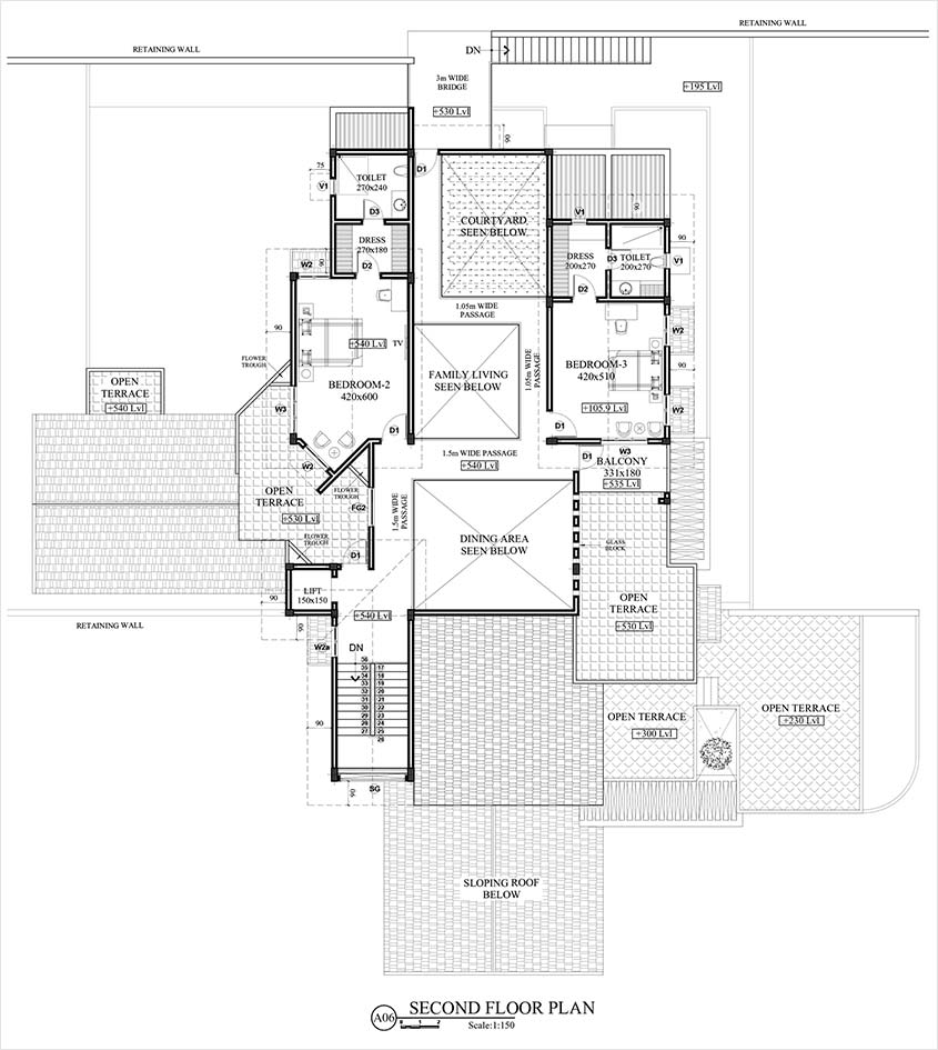 kaduthuruthy house plan sf kaduthuruthy house plan second floor
