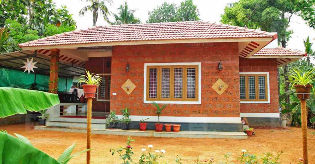 Rs14 Lakh House In Thrissur, Open Courtyard House Plans Kerala