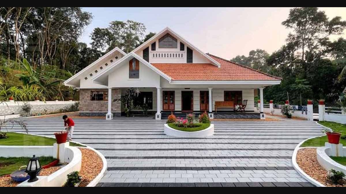 Aménagement paysager de maison au kerala