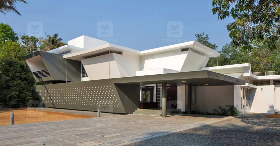 The elevation is designed in such a way to welcome cool breeze from the surroundings.