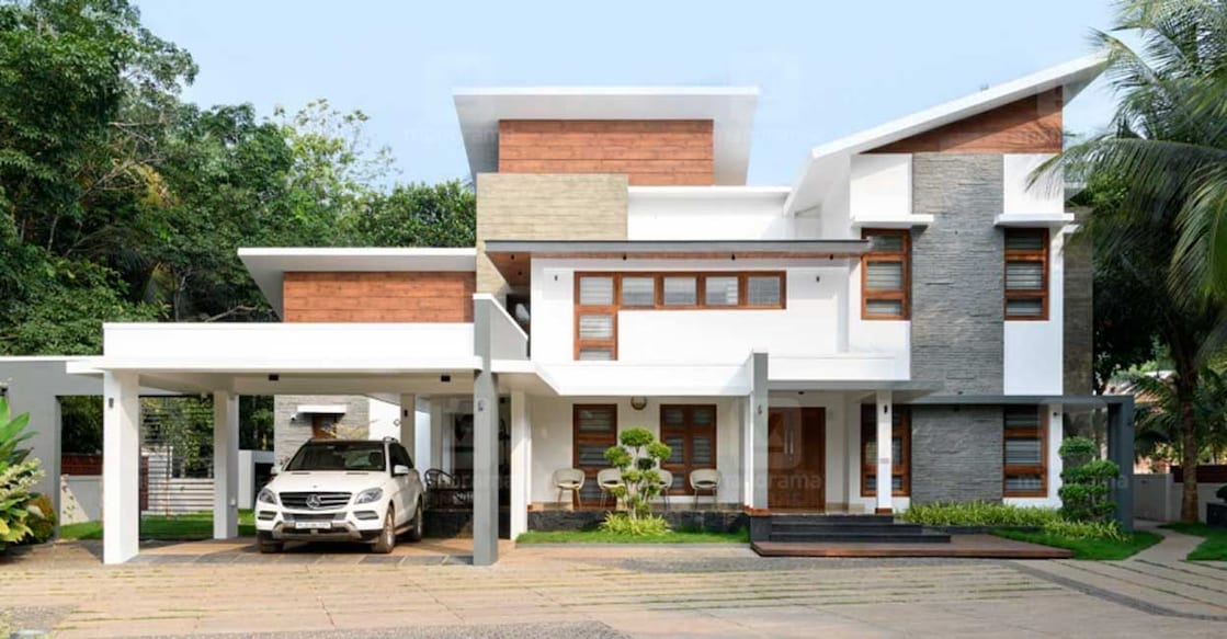 The elevation celebrates the fabulous features of contemporary and modern architectural styles.