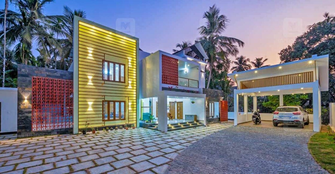 The renovated house is incredibly spacious and stylish.