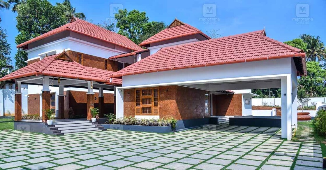 thrissur-house-01 The multi-tiered roof is the main attraction of the house. Photo: Special arrangement