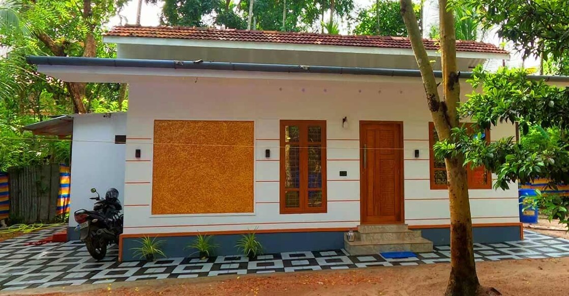 While asbestos sheets and tiles on the roof, the interiors are vibrant. Photo: Special arrangement