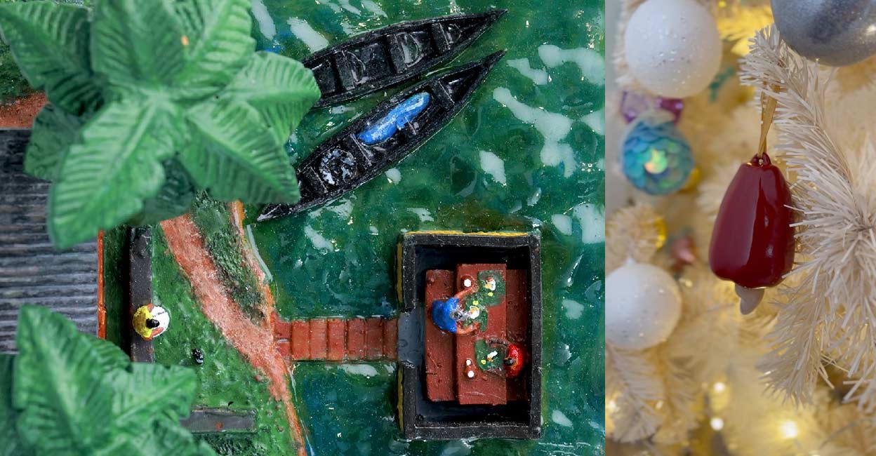 Kerala's local features are recaptured in the 3-D printed curios at Memory Train. Photo: Instagram/Memory Train