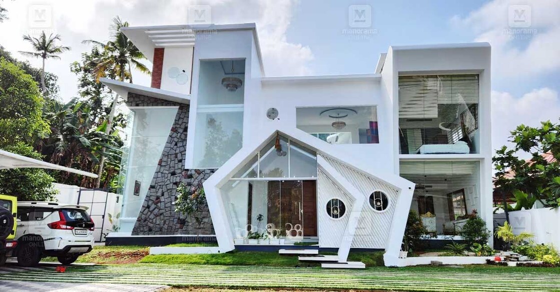 Spotless white and glass stand as the defining elements of the elevation. Photo: Special arrangement