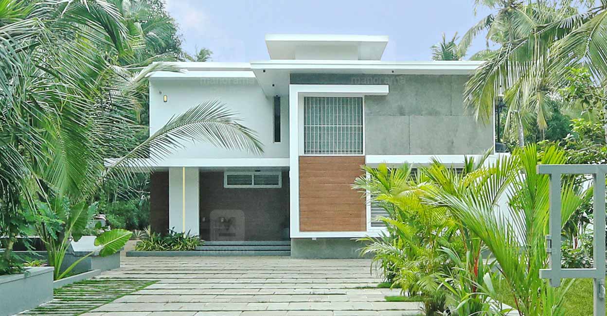 The contemporary box-style elevation looks simple yet chic.