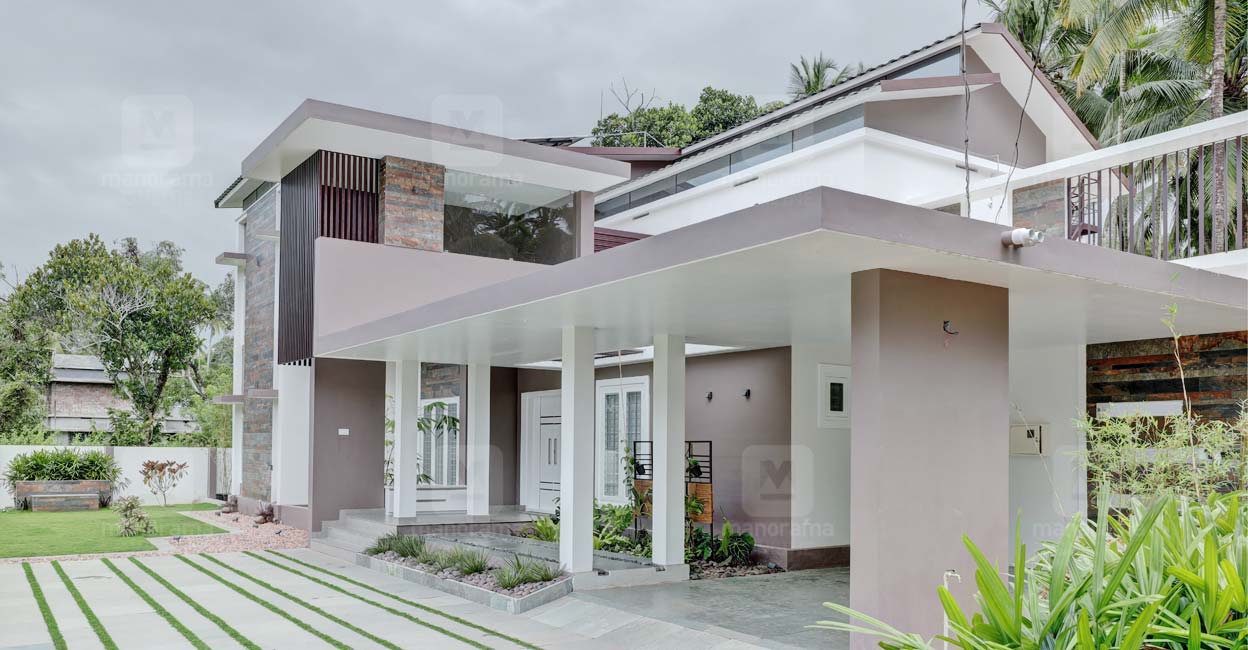 Contemporary Thrissur mansion with spacious interiors, minimal decor