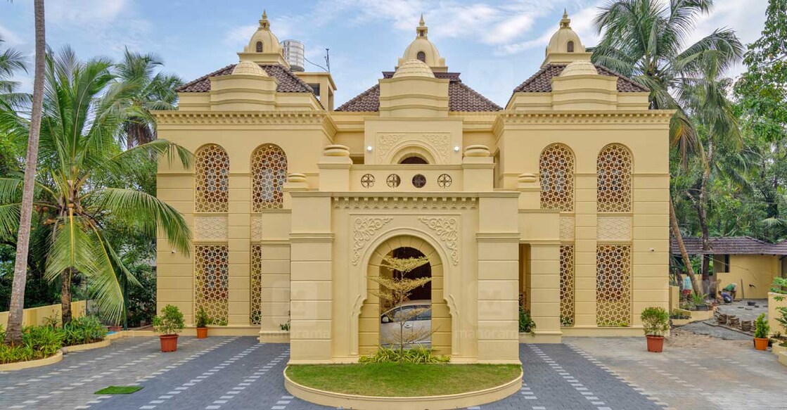 Three huge domes and two small domes are the highlights of the elevation. Photo: Special arrangement