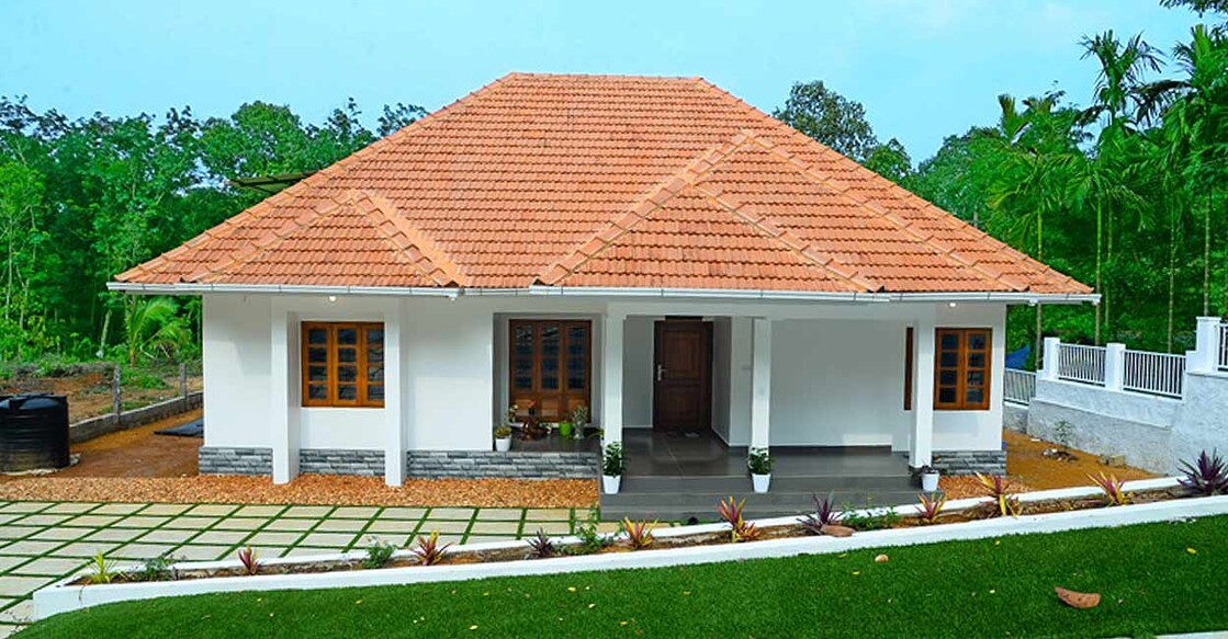The truss roof helps in reducing the heat inside the house. Photo: Special arrangement
