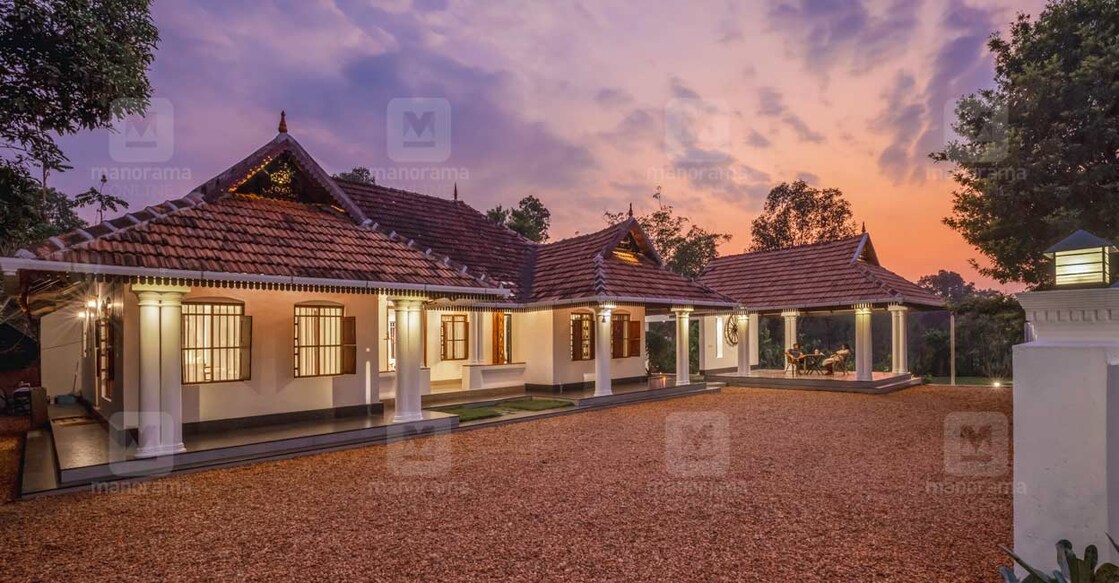 The newly added roofing plays a major role in adding a grand elegance to the elevation of the house. Photo: Special arrangement