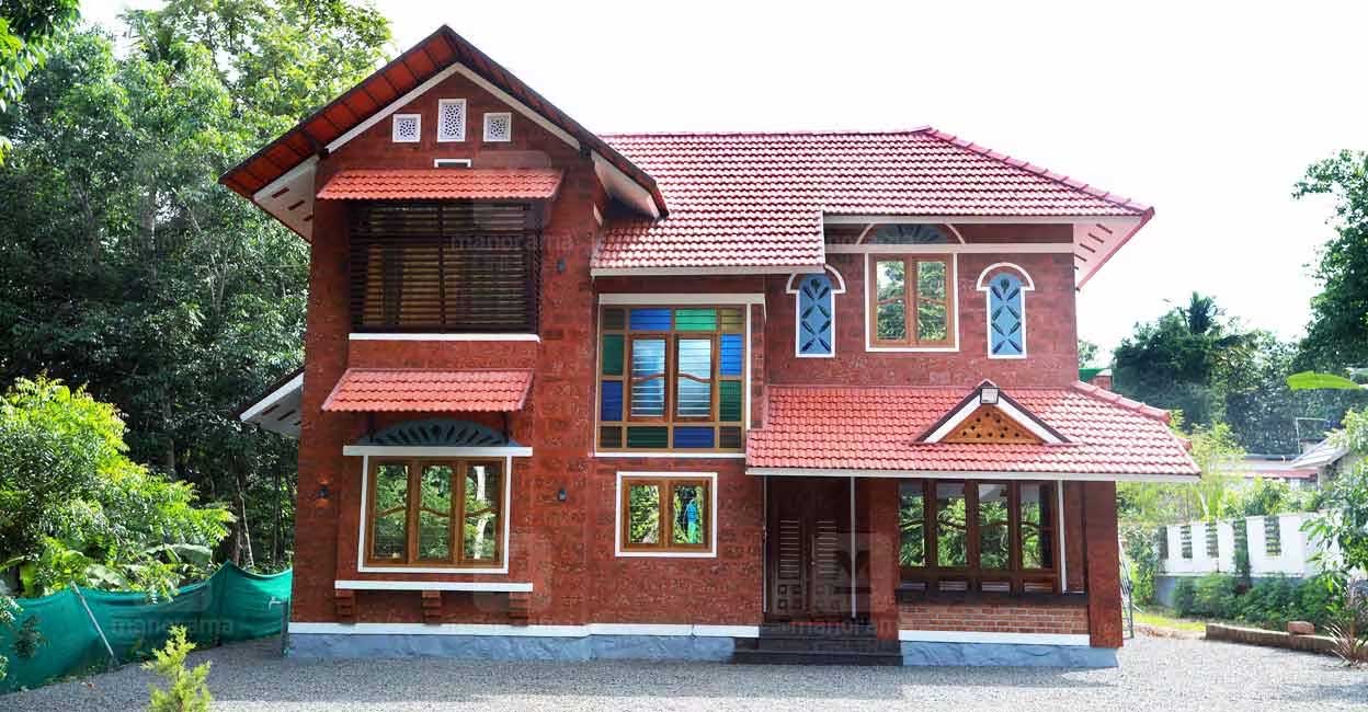 The outer walls built using Kannur laterite stones have been left unplastered to grant the house a rustic look. Photo: Special arrangement