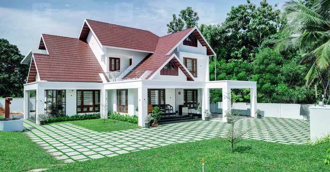piravomhouse-01 The elevation of the house is a blend of tropical and contemporary styles. Photo: Special arrangement