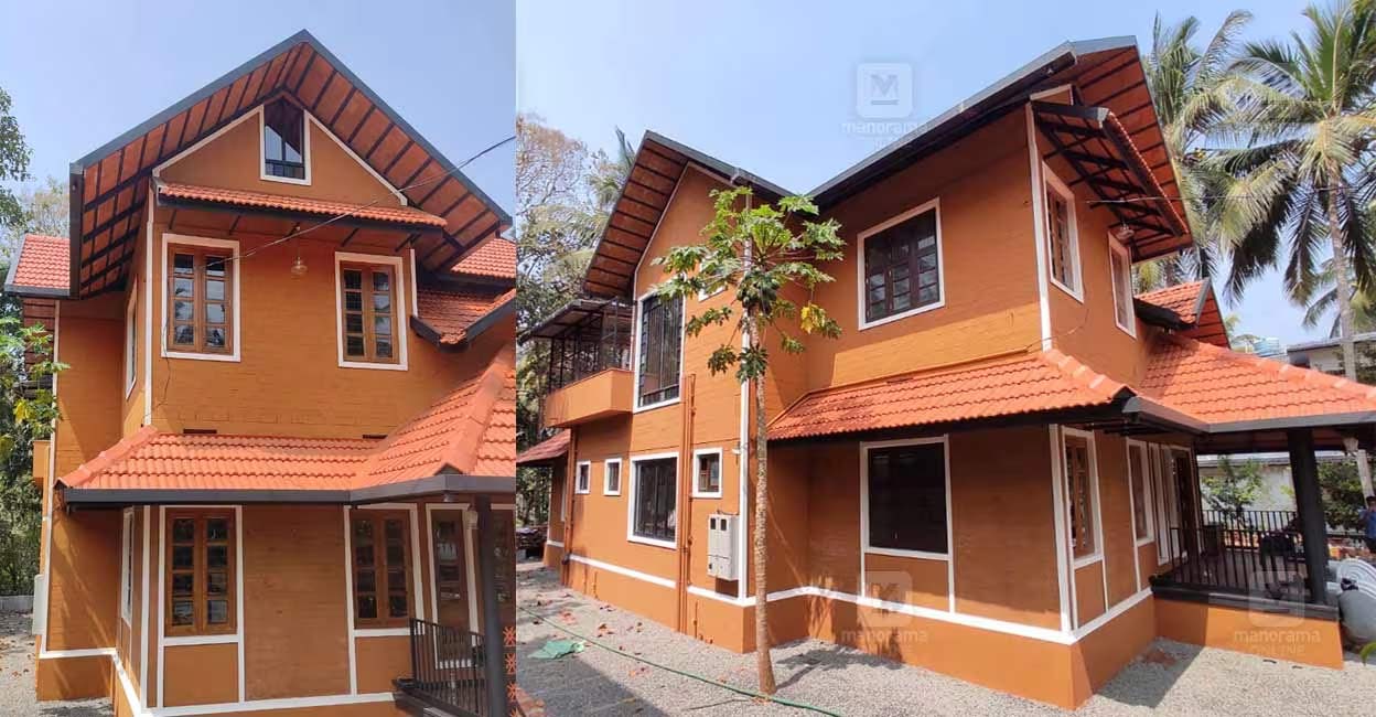 Clear coat and mud finish paint were applied to mud block walls. Photo: Special arrangement