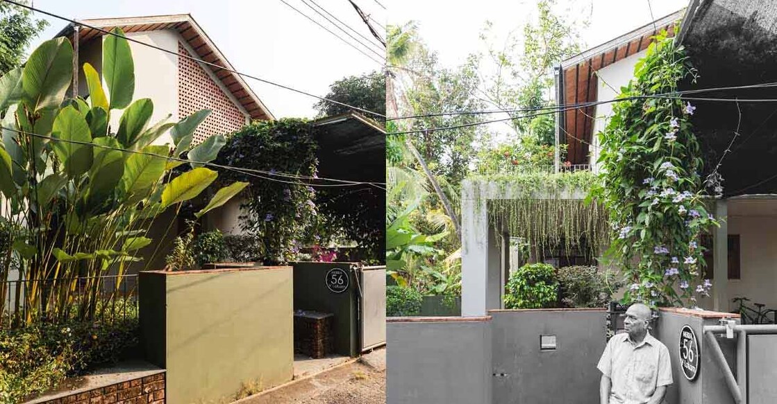 Edappally-house-01 The trussed sloping roof and latticed walls are the main attractions. Photo: Special arrangement
