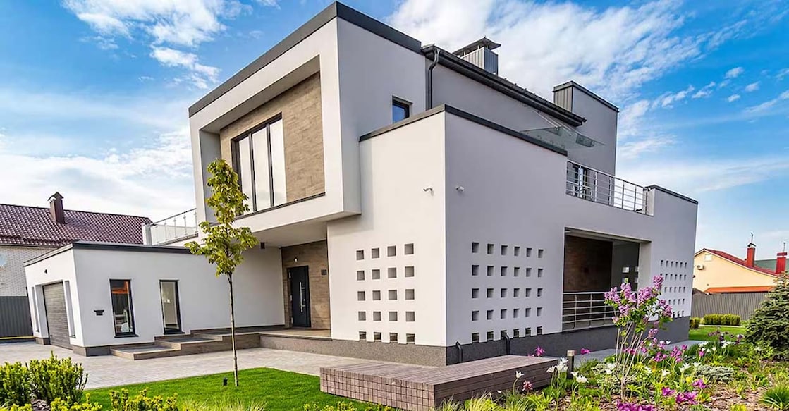 modern-house-c In Kerala’s tropical weather where it rains for six months in a year, building a house without any rain shades or roof protection seemed unreasonable. Photo: Special arrangement