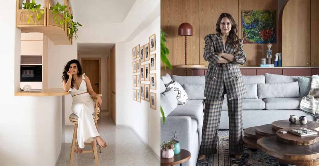 Incredible style, cosy spaces and amazing facilities lend celebrity home a unique charm. Photo: Yadnyesh Joshi (L), Pankaj Anand (R) Photo By: www.architecturaldigest.in