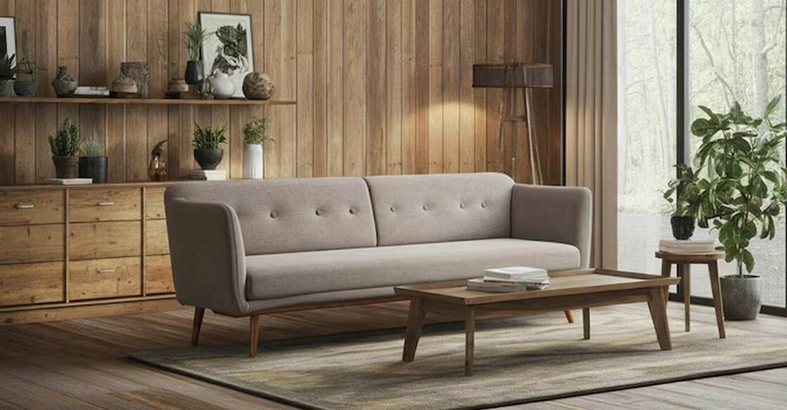 furniture-couch The variety of materials available, for making furniture items like a couch, is immense. AI-generated image