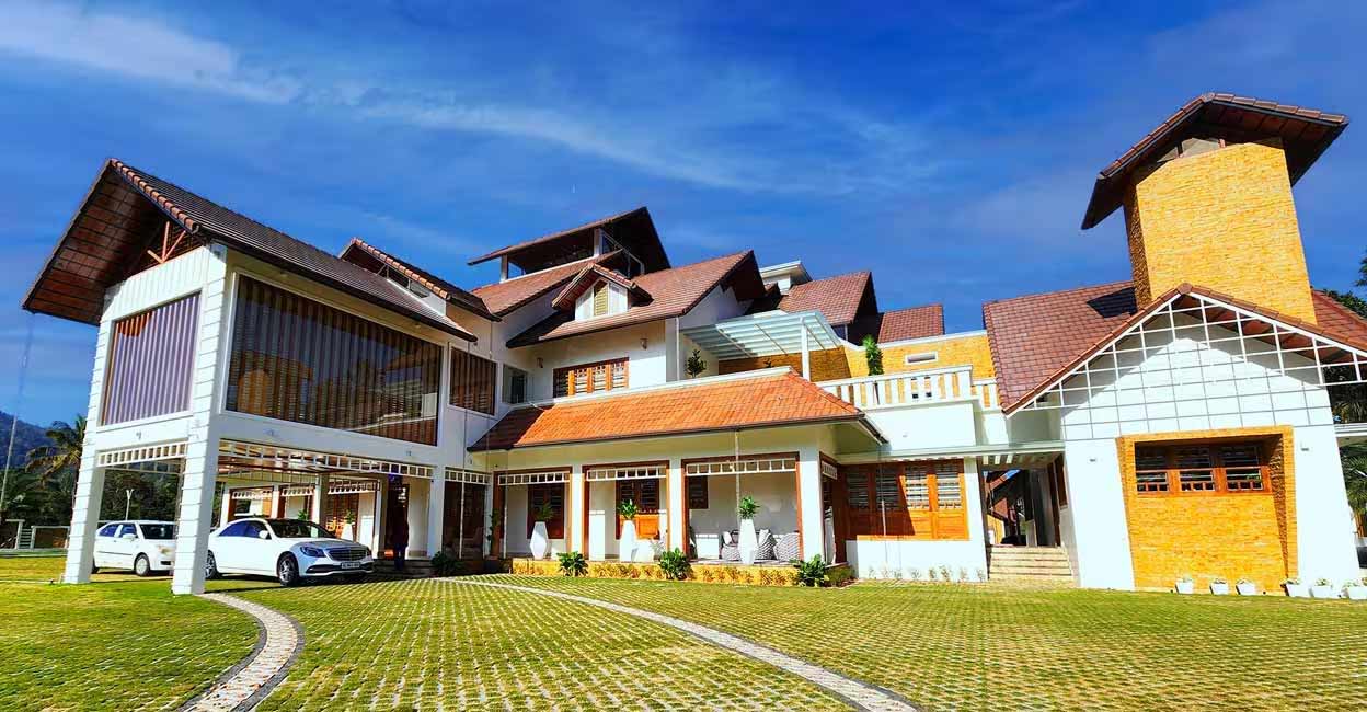 The vast landscape paved with tiles and grass adds to the magical aura of the mega structure. Photo: Ajith