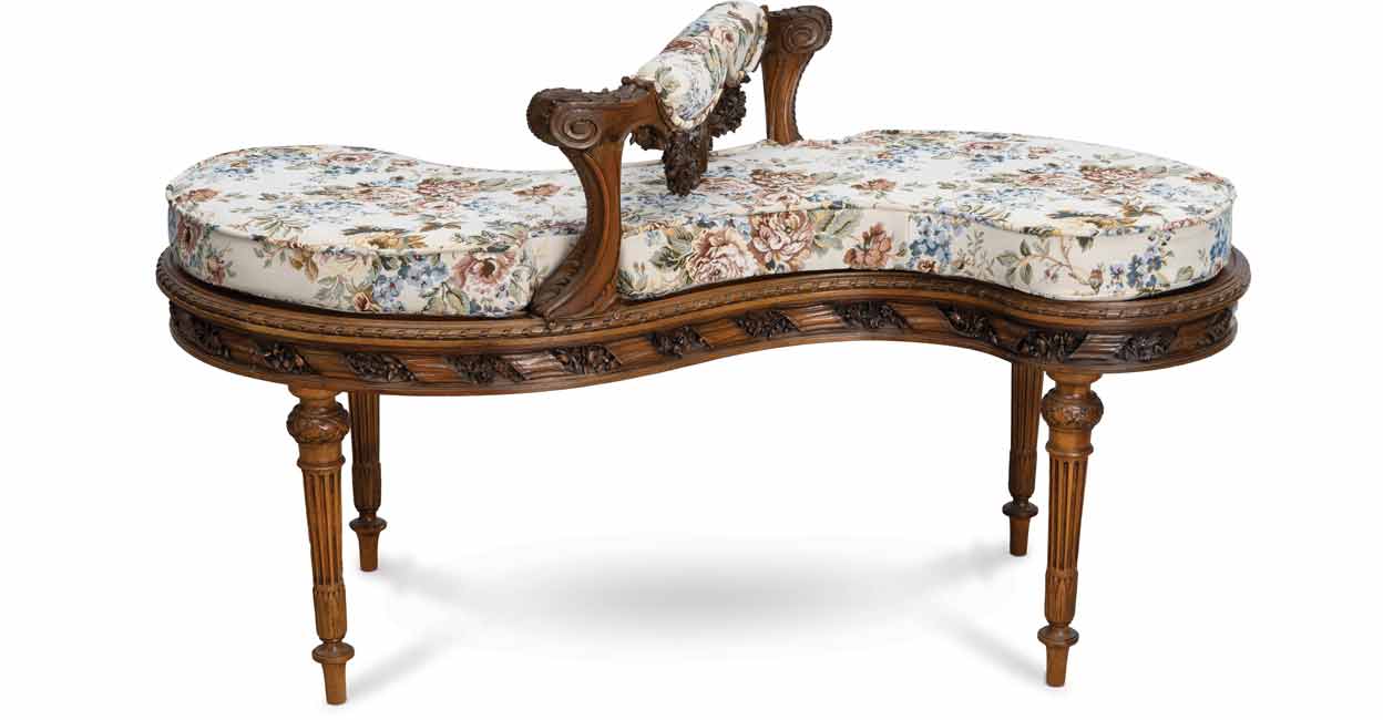 The Victorian era saw loveseats gaining popularity, with their ‘S’ shaped form aiding private conversations and romance. Photo: IANS