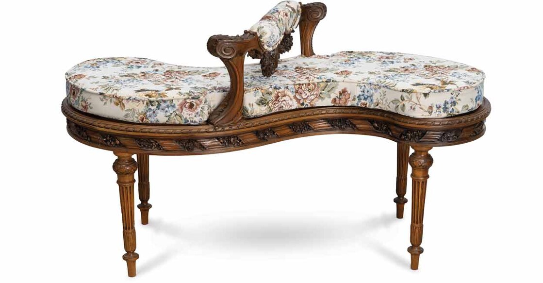 The Victorian era saw loveseats gaining popularity, with their ‘S’ shaped form aiding private conversations and romance. Photo: IANS