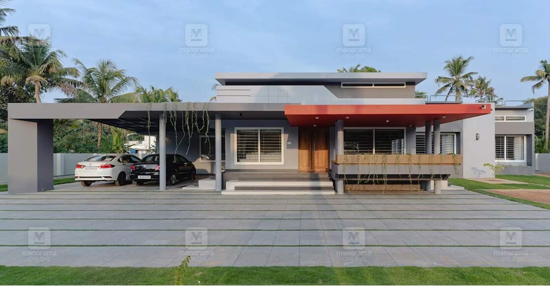 A classic combination of grey and white adorn the outer walls. Photo: Special arrangement