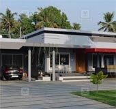 With chic, enigmatic design this single-storey house in Thrissur is sleek throughout