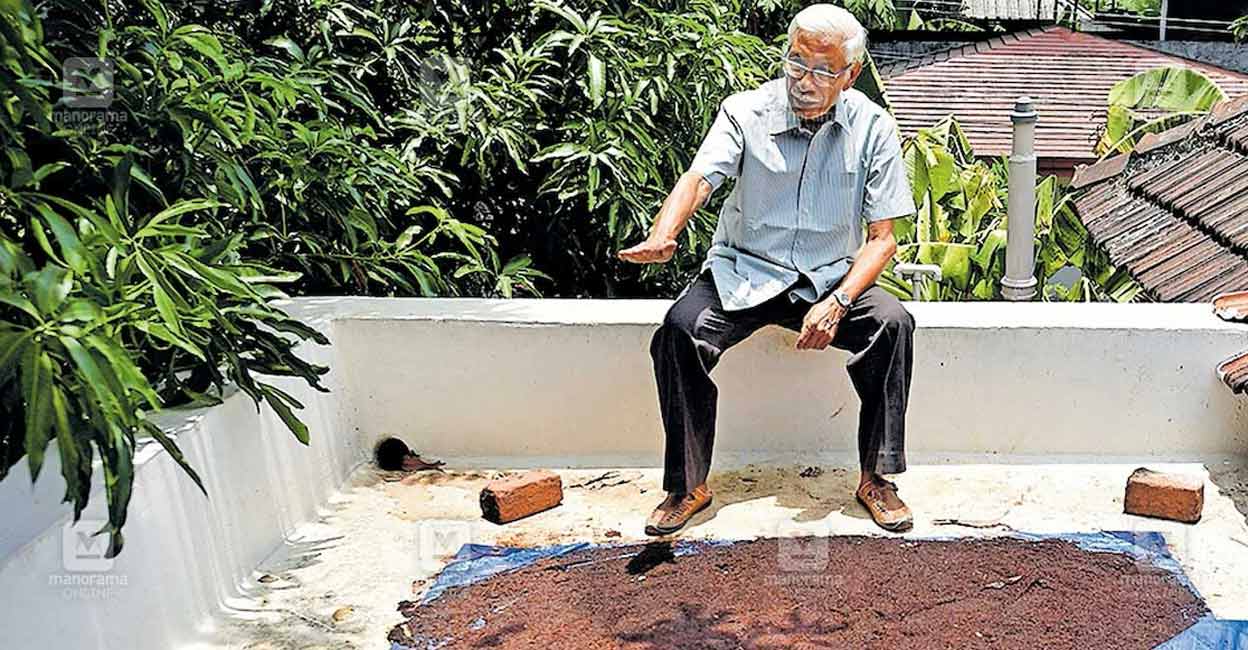 By using coco peat briskets the temperature inside the house wouldn’t rise above thirty degrees even if the temperature outside reaches forty degrees. Photo: Manorama