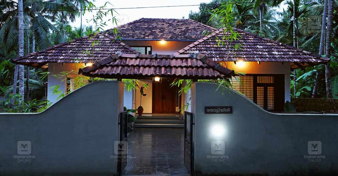 The interiors of the house are designed in the open style. Photo: Ajith
