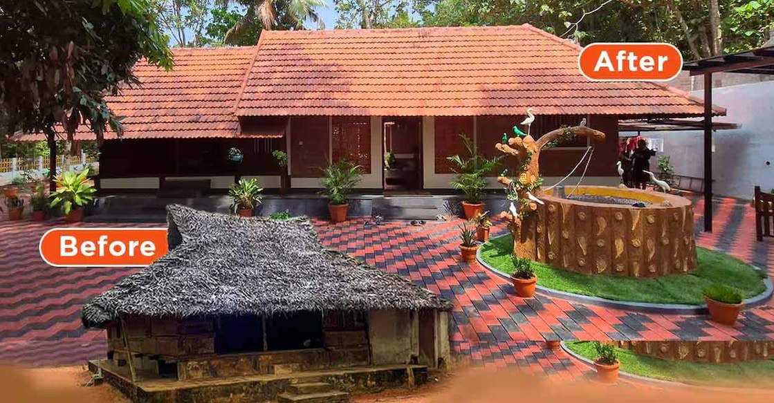 The ancestral house that has stood the test of time bears the memories of multiple generations of the family. Photo: Ajith