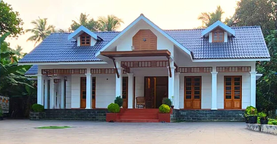 Single-storey house in Mankamkuzhy impresses with minimal yet elegant interiors. Photo: Special arrangement