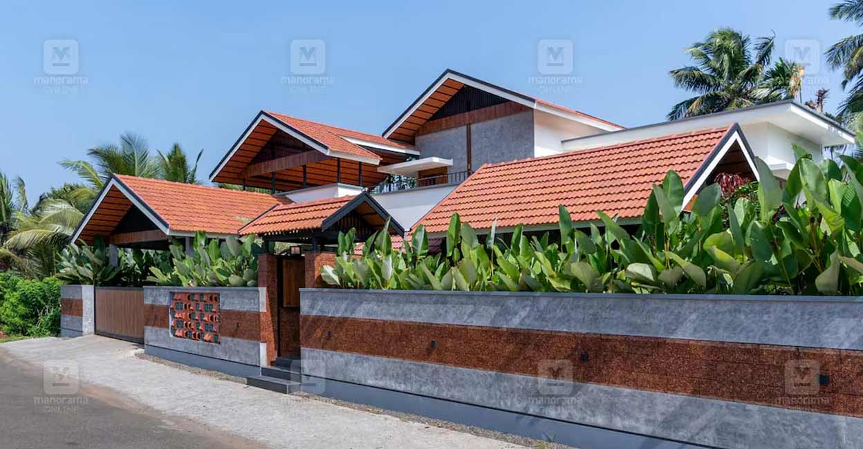 The slanting tiled roof lends a traditional charm to the house. Photo: Special arrangement