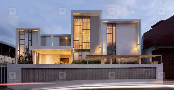 This contemporary house in Kaloor is a haven of tranquillity and charm