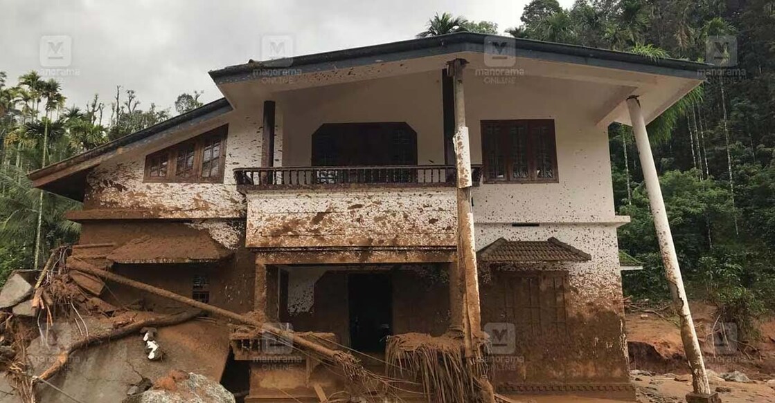 When constructing buildings in environmentally sensitive areas, it is crucial to follow strict guidelines and use resources wisely. A house affected by landslides in Wayanad. Photo: Manorama