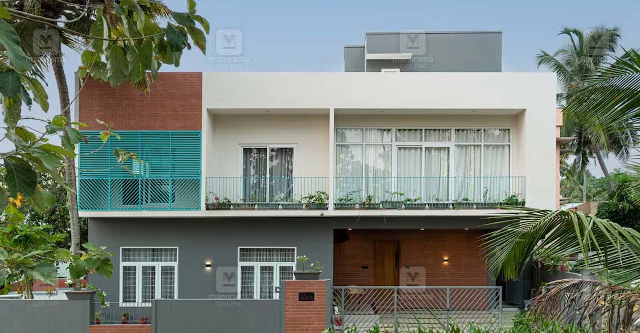 tvpm-house-01-c The flat box structure is designed to suit the rectangular plot. Photo: Special arrangement