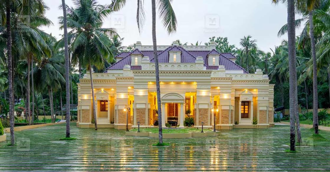 palakkad-house-01-c The elevation dons all the exquisite features of colonial architecture while the perfect interiors exude classy vibes. Photo: Special arrangement