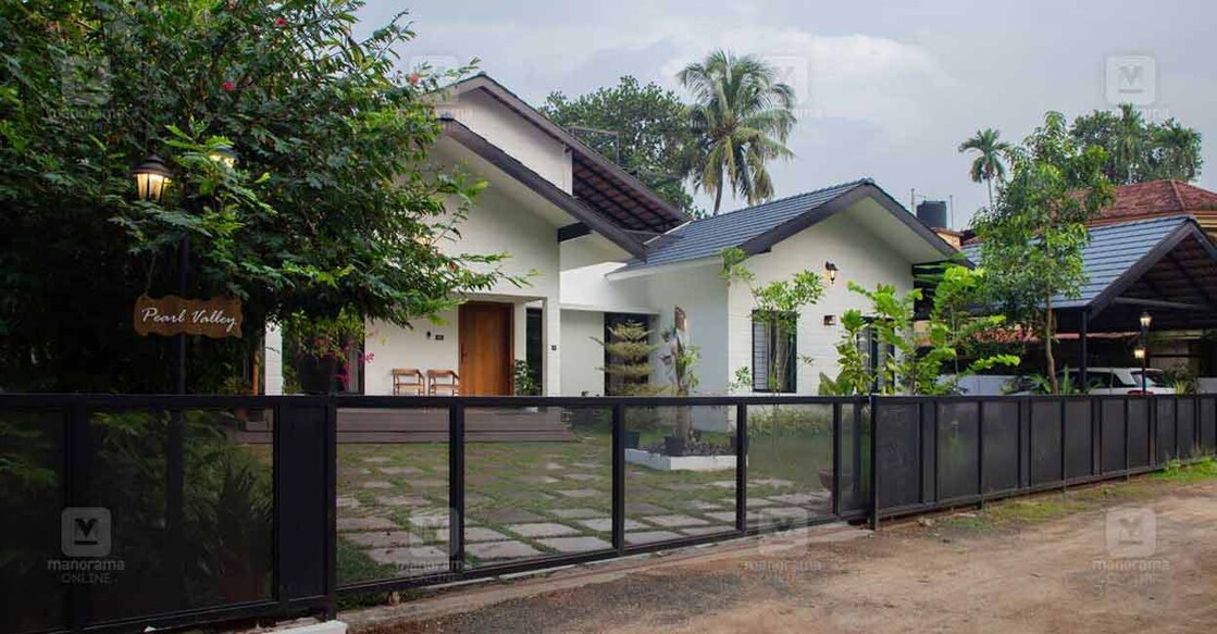 The elevation features the mesmerizing fusion of neo-colonial architecture and Kerala’s tropical style.  Photo: Ajith