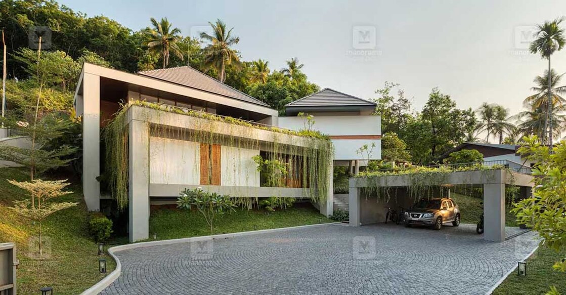 Green and pleasant, this tropical Kannur house perfectly utilised the unique features of plot. Photo: Special arrangement