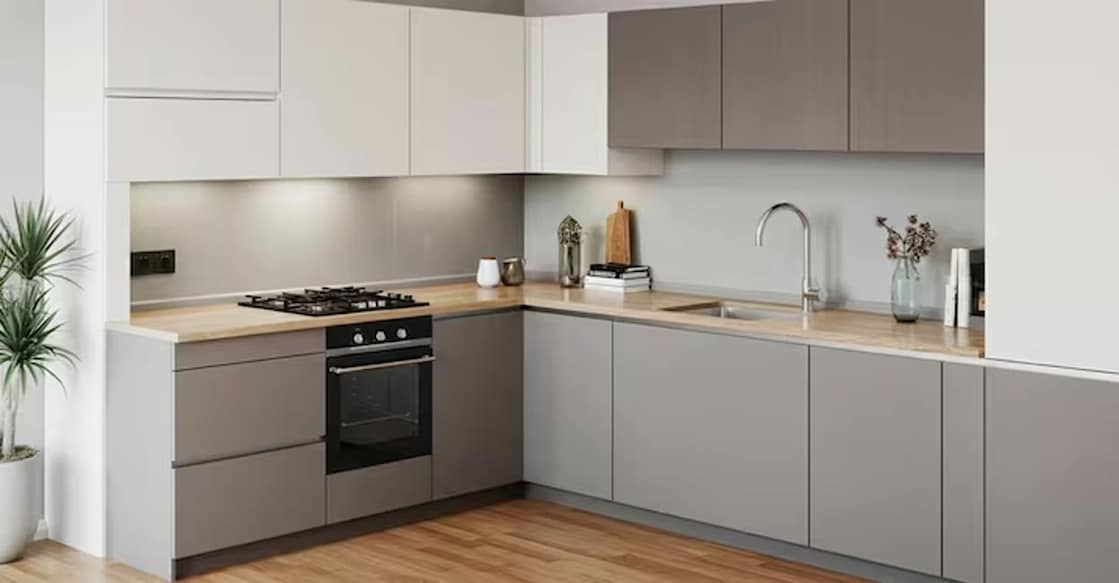 Contemporary kitchens use modular components for customized designs. AI-generated image