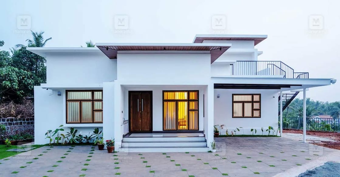 kanhangad-house-c-1 The budget-friendly, single-storey house boasts an open terrace and contemporary design, making it a dream Kerala home. Photo: Special arrangement
