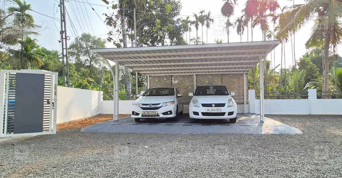 Ready-made car porches offer convenient and stylish solutions for parking a car at home. Photo: Special arrangement