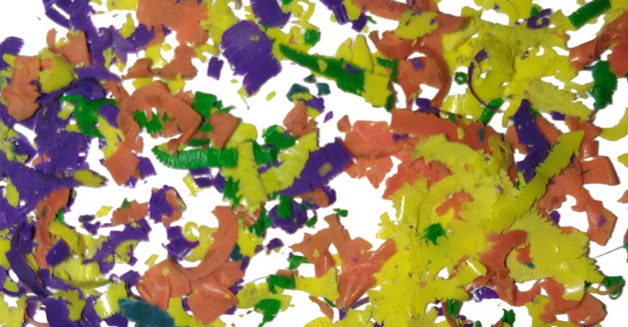 Paint fragments. Photo: Michael Luke Jose