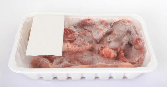 Frozen meat. Frozen meat.