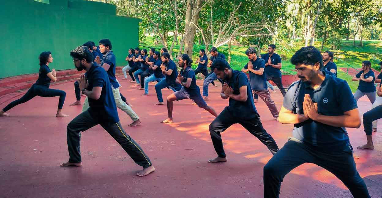 it-company-kalari-02-c The Kalari training, at ACSIA Technologies, is aimed at reducing the stress induced by the work from home and work-related issues.