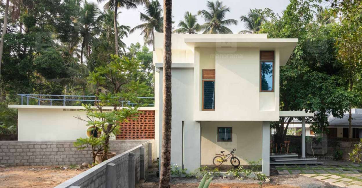 Unique features and a banyan tree make this house in Thrissur impressive