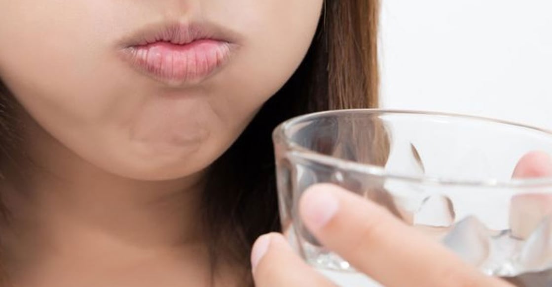 gargling-c The new study suggests that saline irrigation of the mouth and nose can reduce Covid viral load. Photo: IASN
