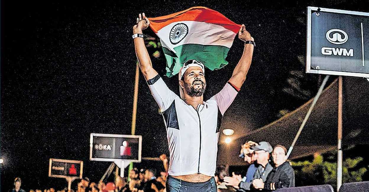 iron-man-c Sam recorded his third consecutive win on December 3 when he completed the Ironman challenge held in the scenic township of Busselton in Western Australia. Photo: Special arrangement