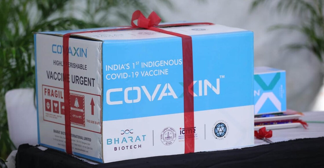 ഇന്ത്യയിൽ ആദ്യമായി വിതരണത്തിനൊരുക്കിയ കോവാക്സീന്റെ ചിത്രം പുറത്തുവിട്ടപ്പോൾ (ഫയൽ ചിത്രം: twitter/BharatBiotech)